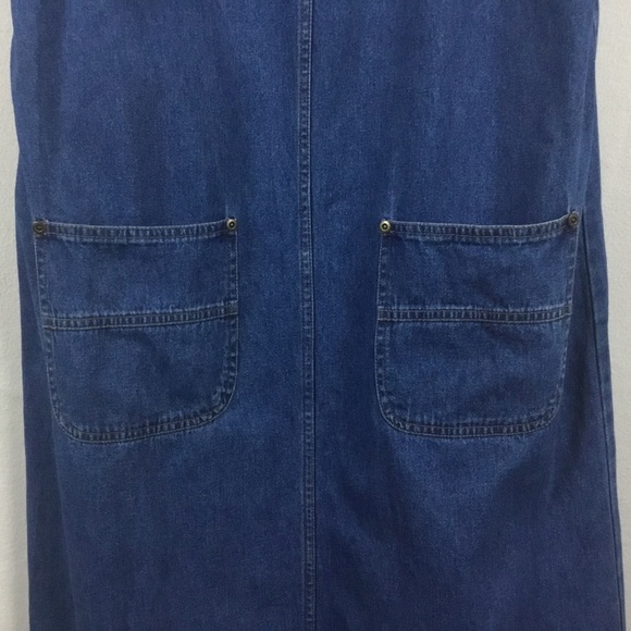 Vintage Original TY2 Denim Maxi Jumper Dress - Picture 5 of 8